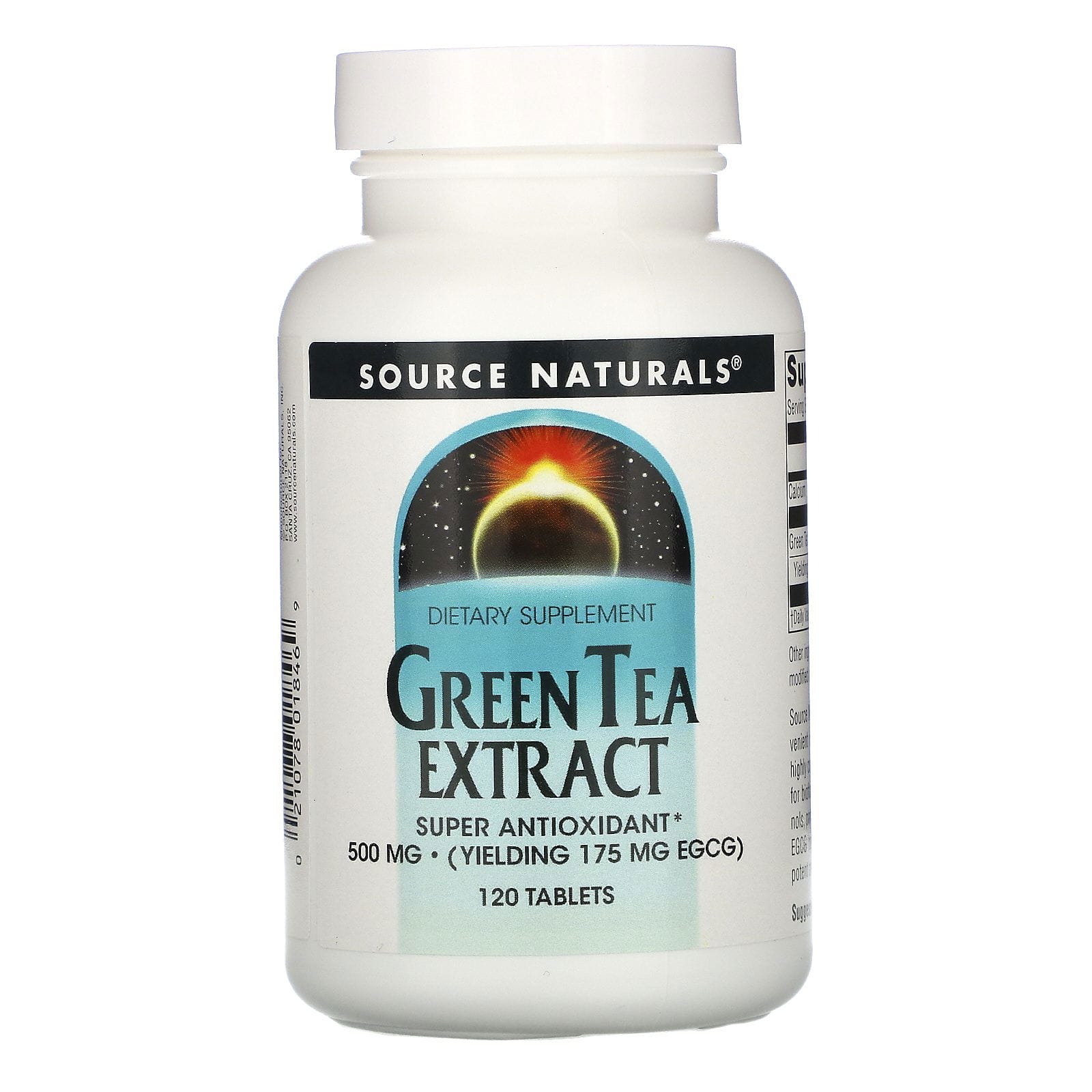 Source Naturals, Extracto de Té Verde, 500 mg, 120 Comprimidos