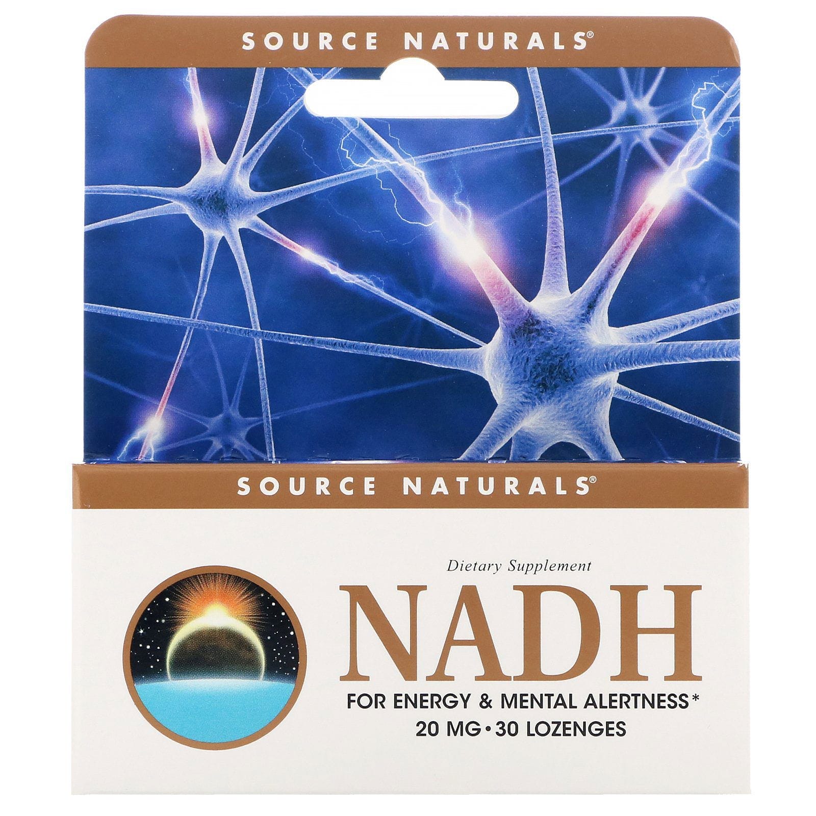 Source Naturals, NADH, 20 mg, 30 comprimidos sublinguales