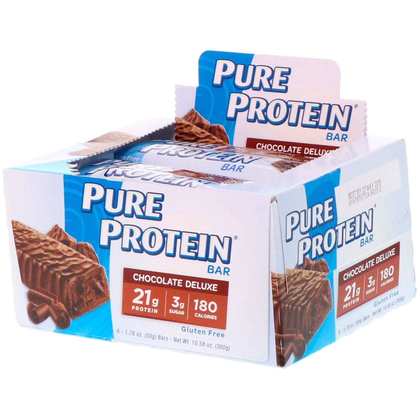 Pure Protein, Barritas de chocolate de lujo, 6 barritas, 50 g (1,76 oz) cada una