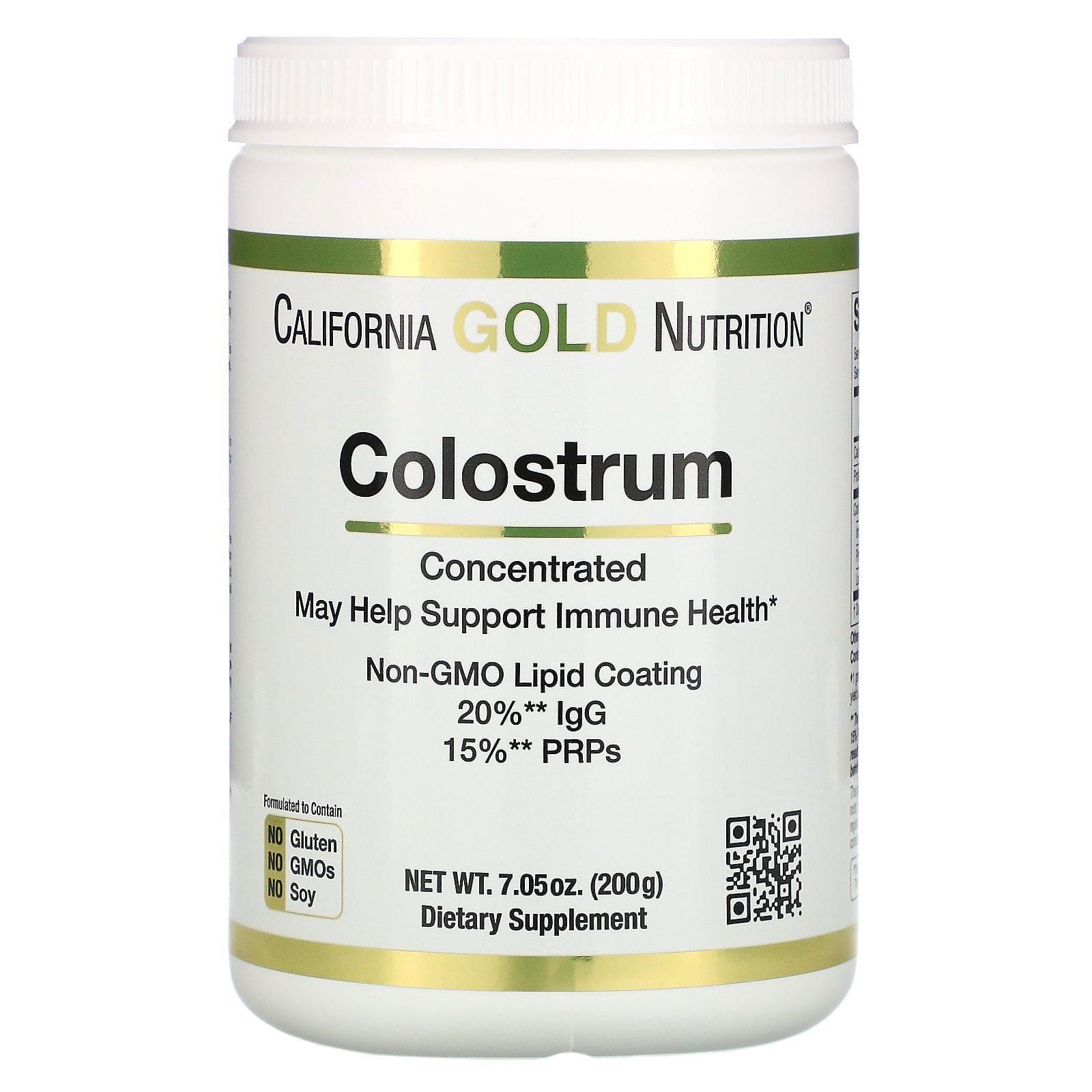 California Gold Nutrition, Calostro en polvo, Producto concentrado, 200 g (7,05 oz)