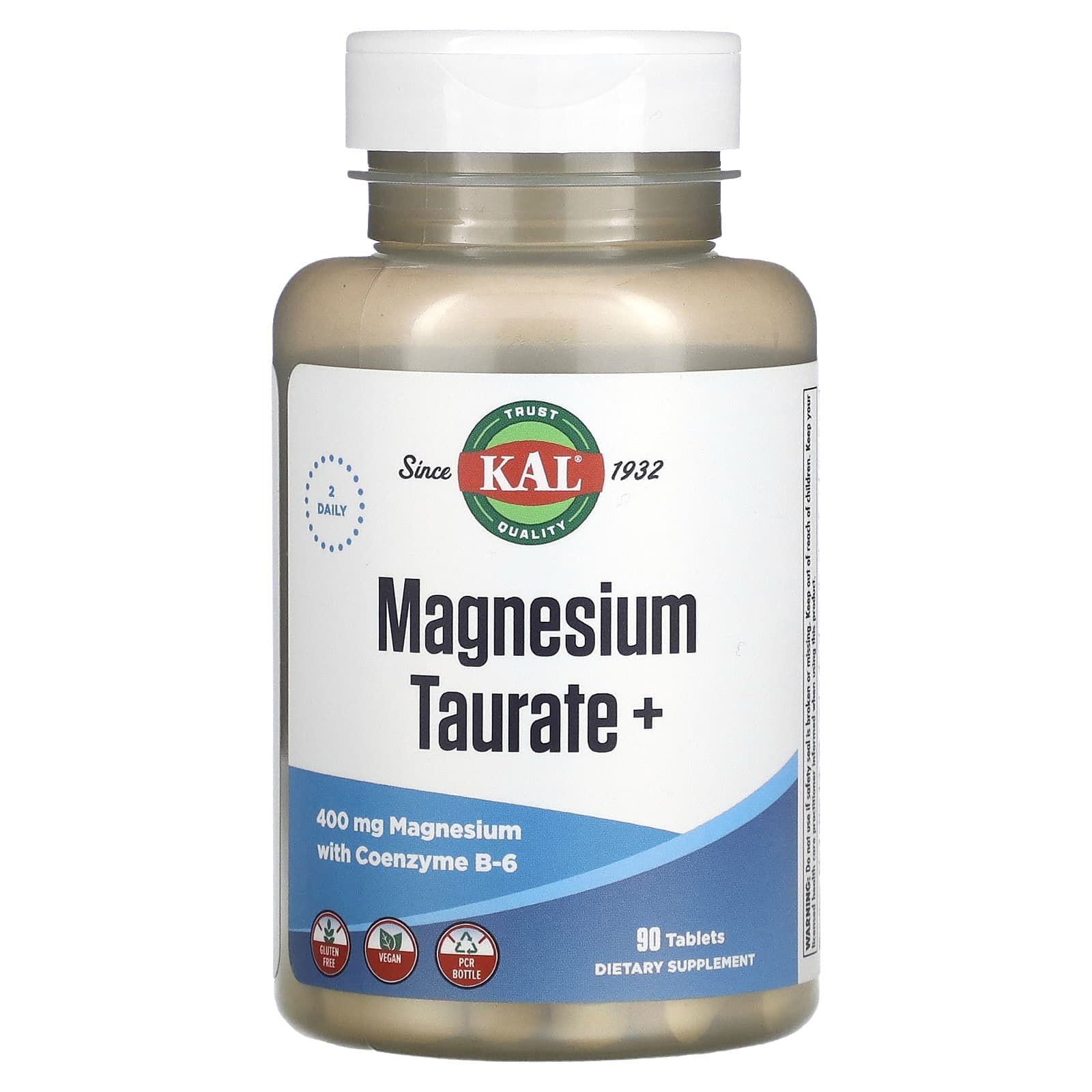 KAL, Taurato de magnesio+, 200 mg, 90 comprimidos