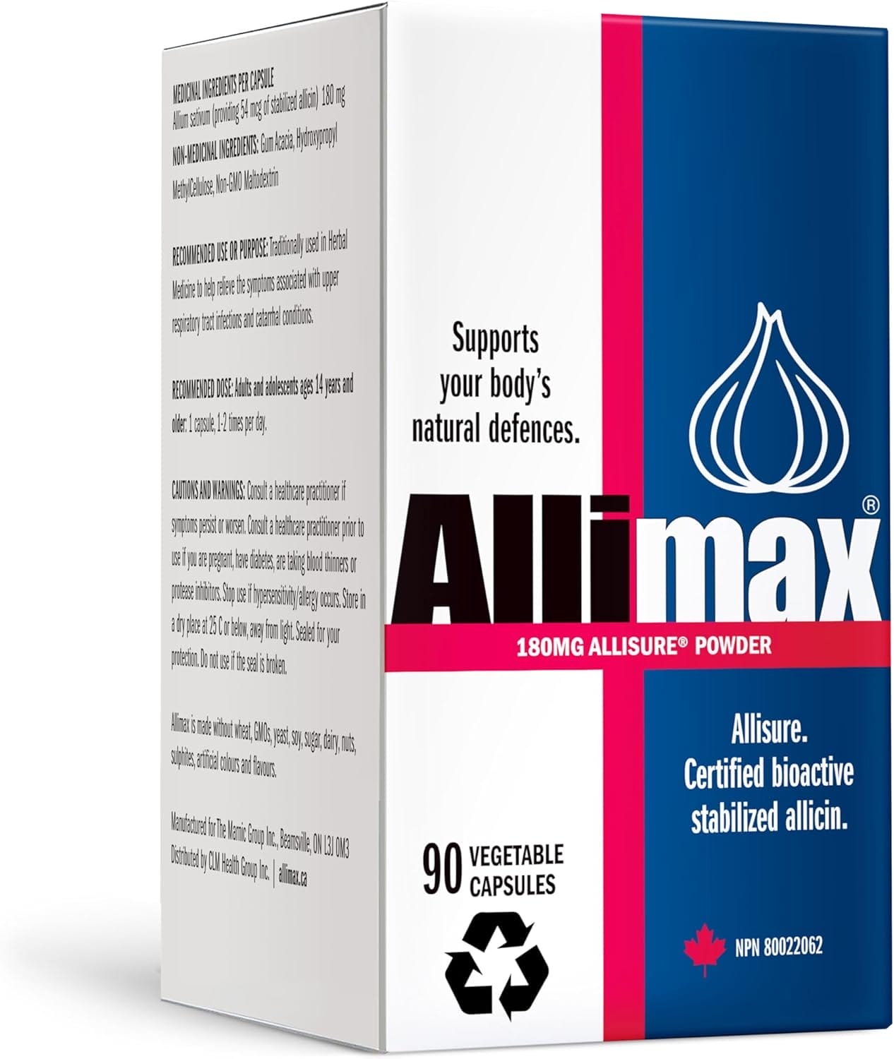 ALLIMAX, 180mg, 90 Capsulas