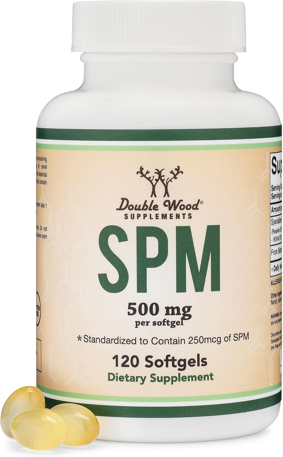 Double Wood, SPM, 500mg, 120 Soft