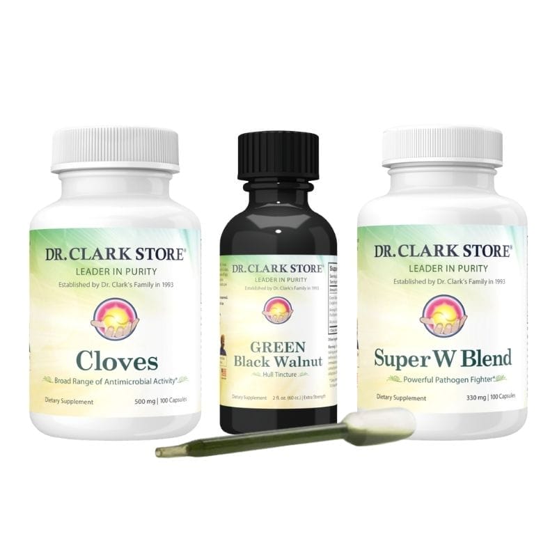 Dr. Clark, Cloves, Wormwood & Black Walnut Tincture by Dr. Hulda Clark