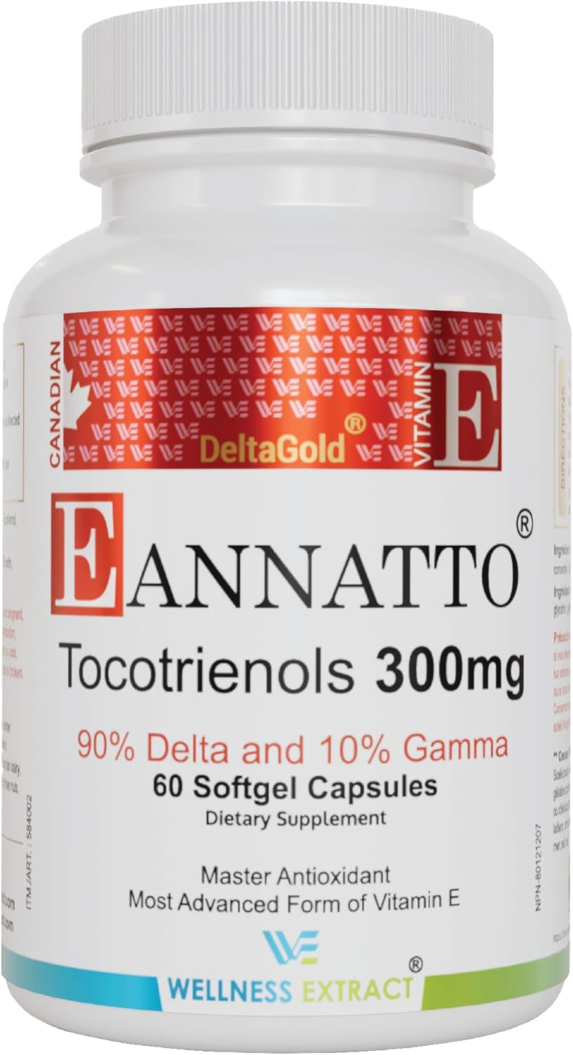 Eannatto Tocotrienols, 300mg, 60 Softgels