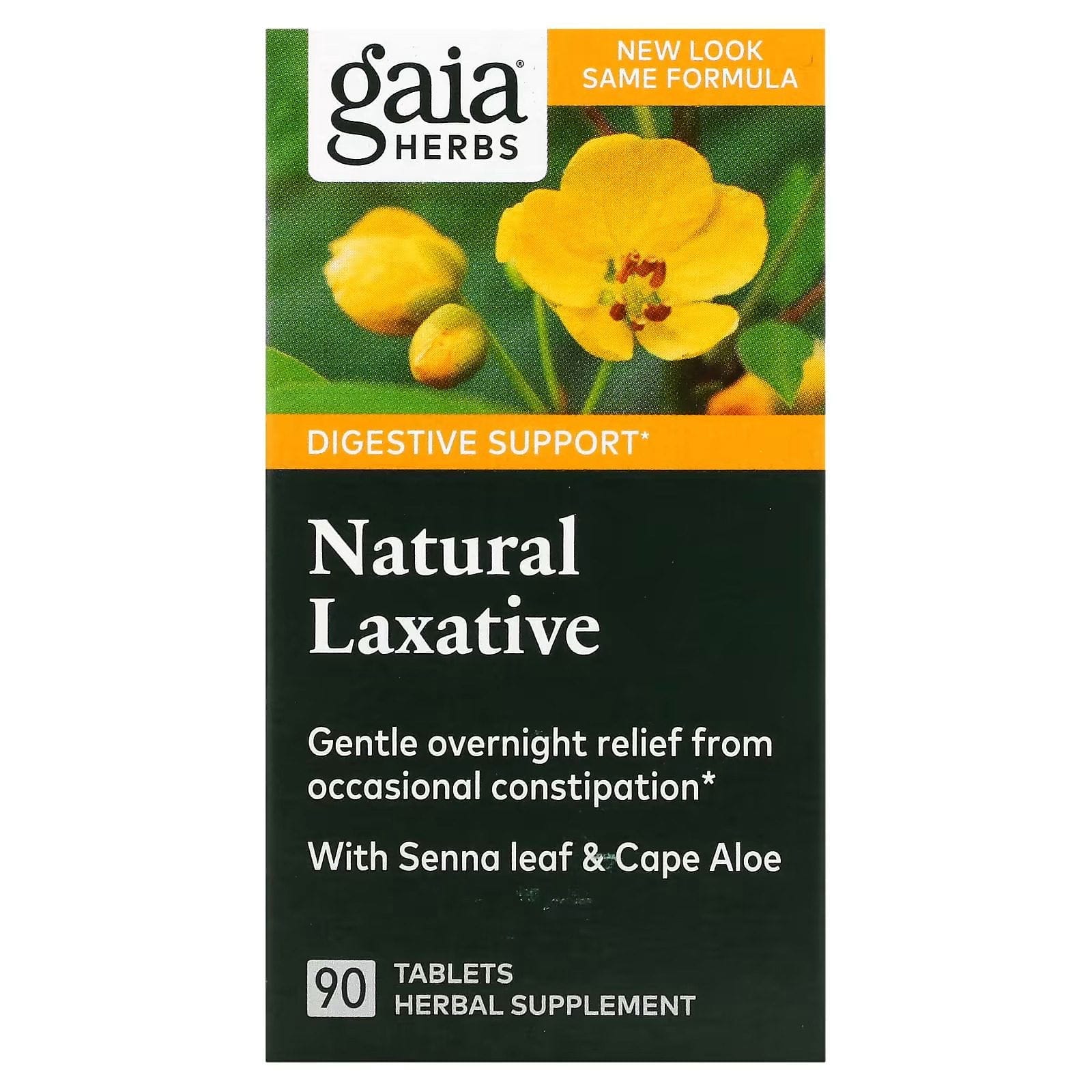 Gaia Herbs, Natural Laxative, 90 Tabletas