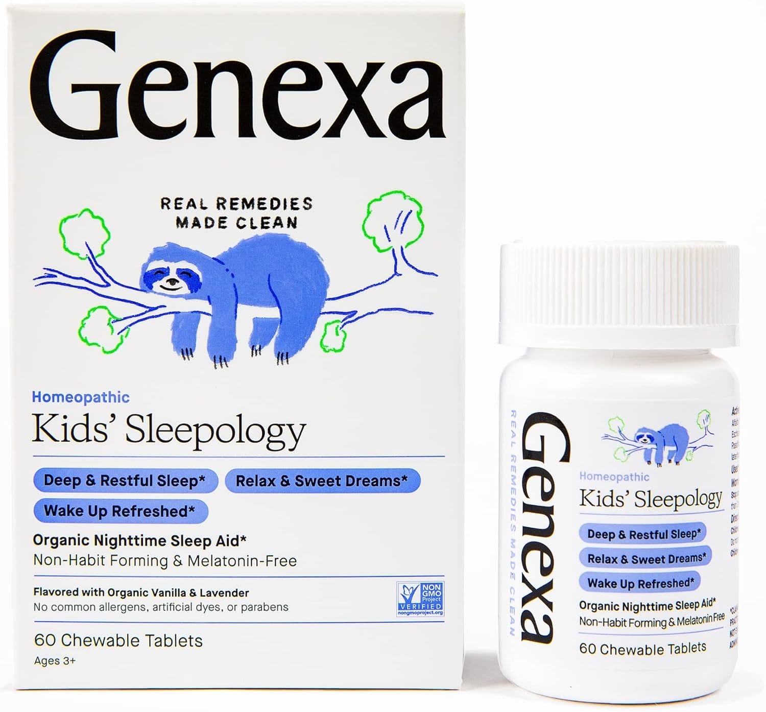 Genexa, Kids Sleepology, 60 tabletas masticables