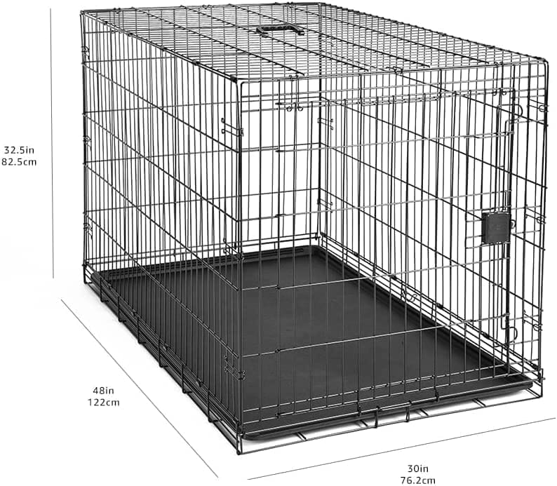 Jaula plegable para perro grande, 48 pulgadas