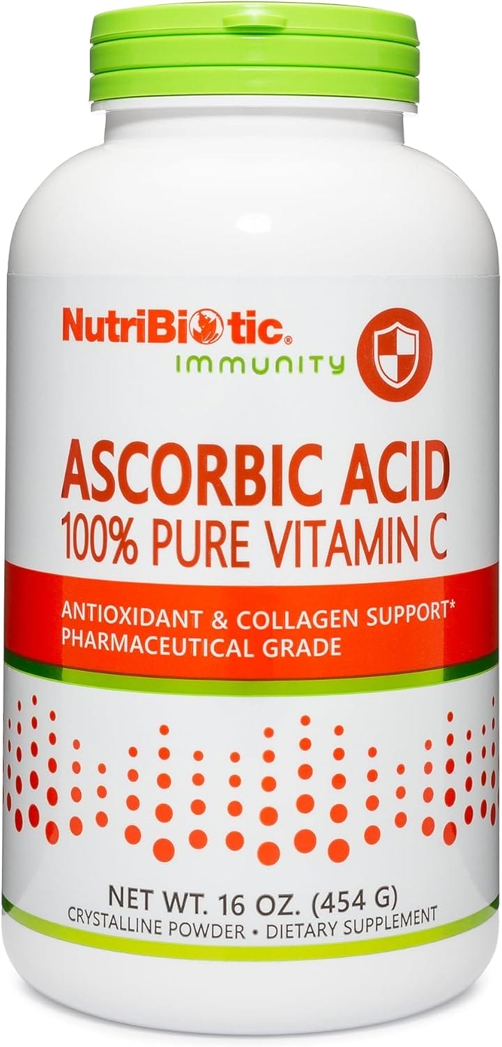 NutriBiotic, Ascorbic Acid Vitamin C Powder, 16 Oz (454gr)