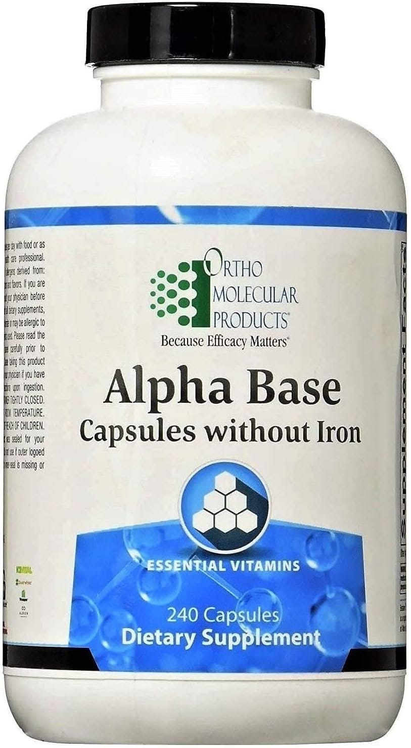 Alpha Base Capsulas sin hierro, 240 caps