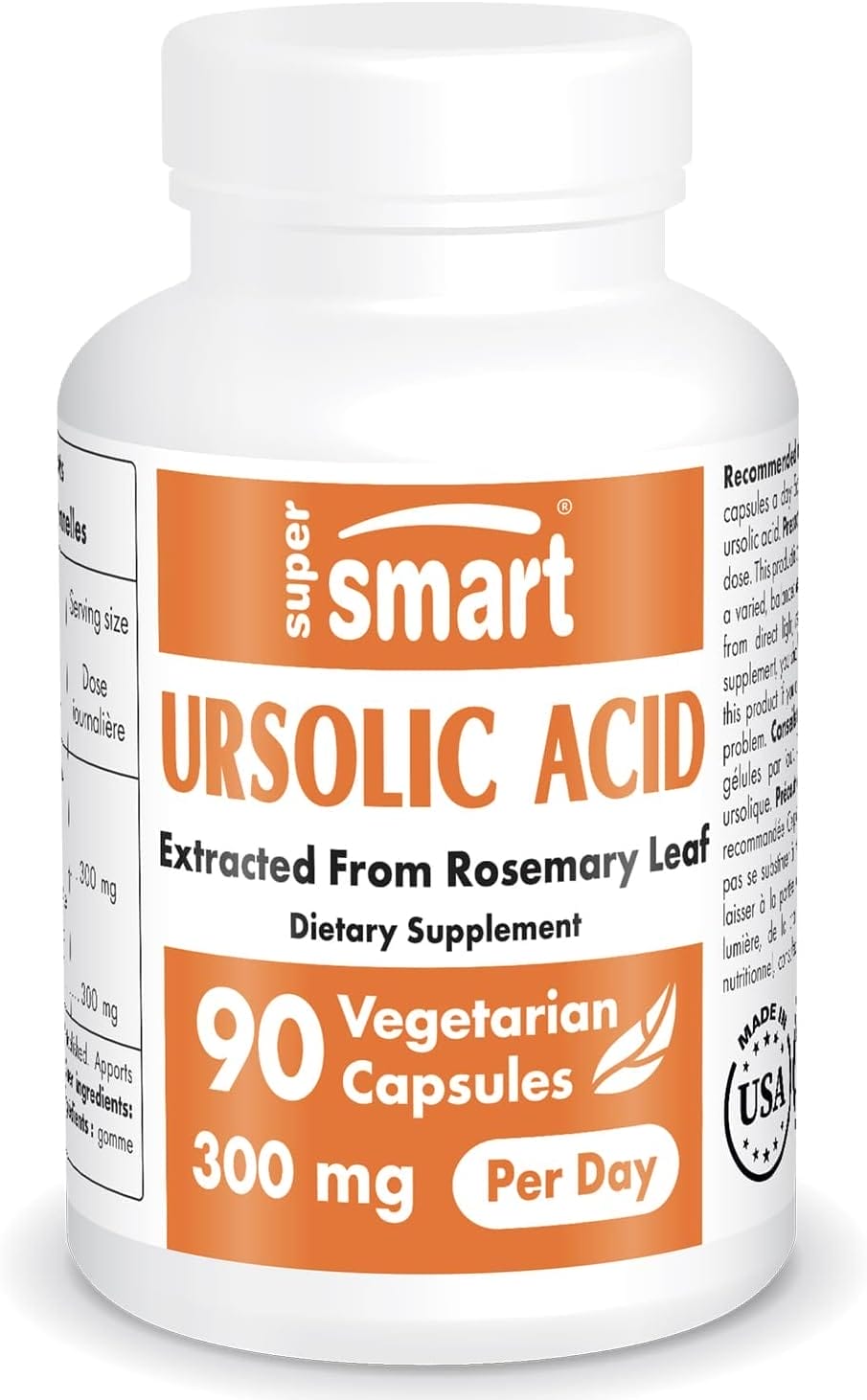Super Smart, Ursolic Acid, 50mg, 90 caps