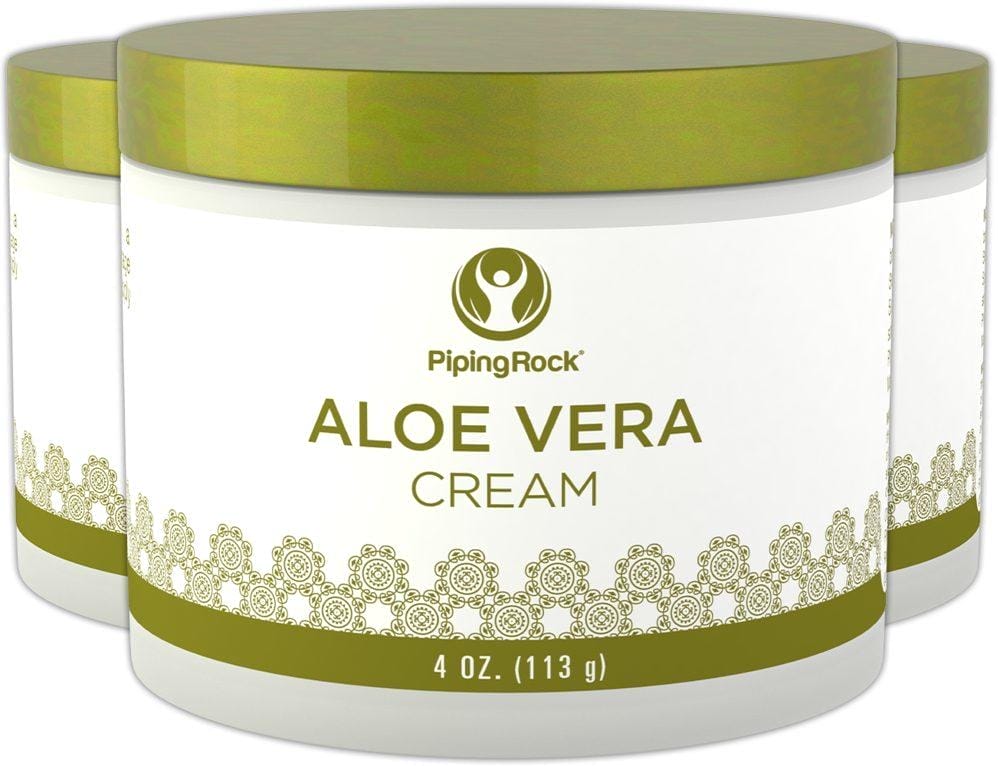 Aloe Vera Moisturizing Cream, 4 oz (113 g) Jar, 3 Jars