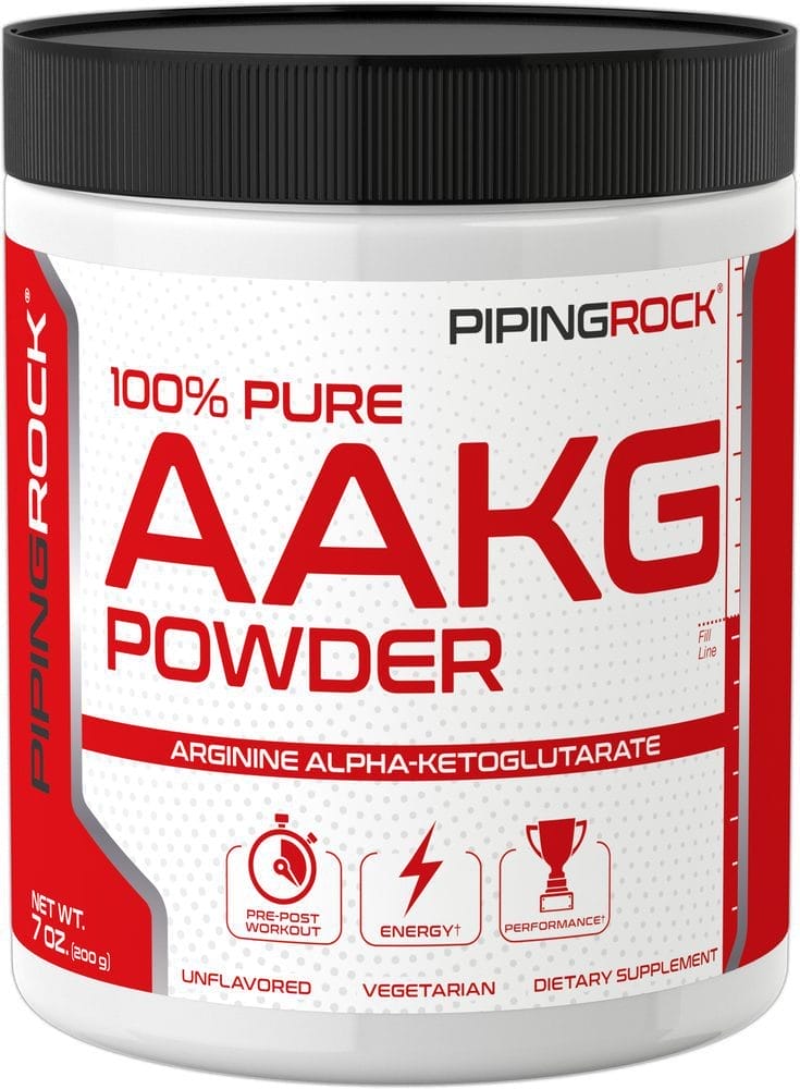 Arginine AAKG 100% Pure Powder-Nitric Oxide Enhancer, 7 oz (200 g) Bottle