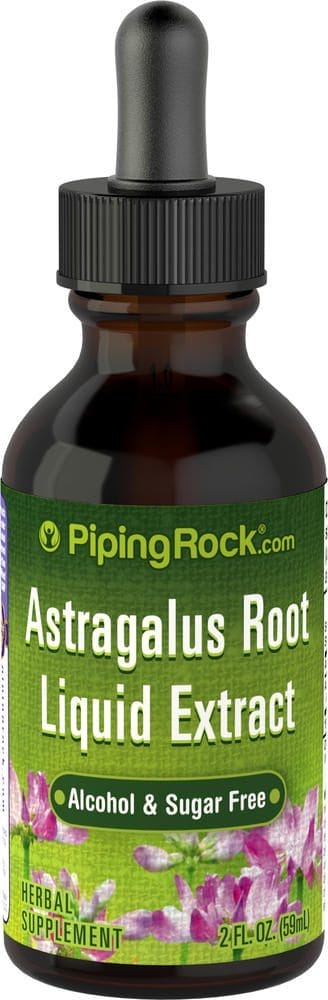 Extracto líquido de raíz de astrágalo - Sin alcohol, 2 fl oz (59 mL) Frasco con dosificador