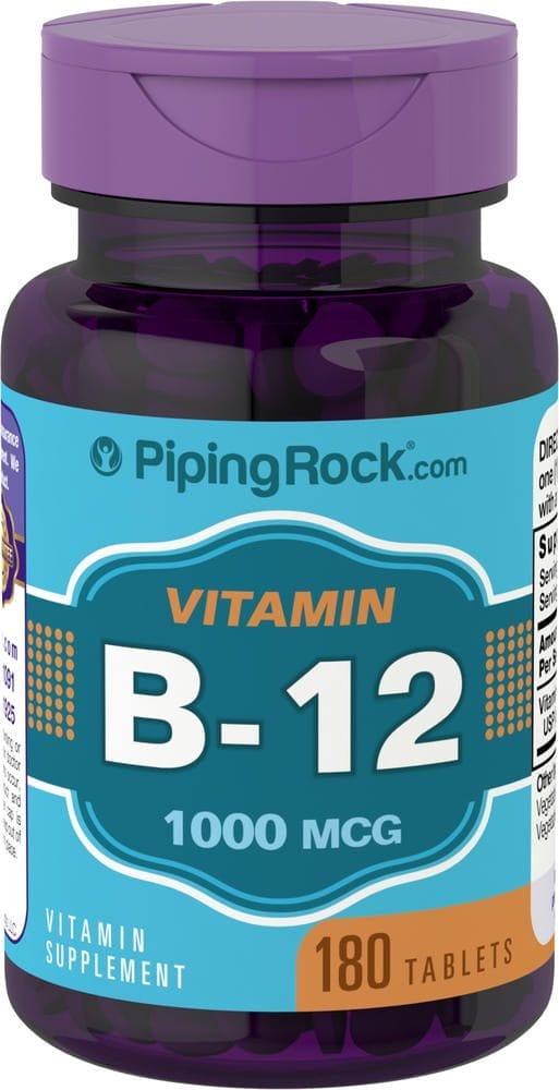B-12 , 1000 mcg, 180 Tabletas