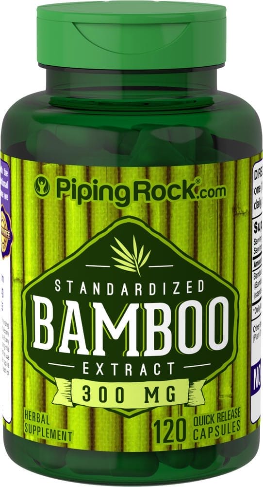 Extracto de bambú , 300 mg, 120 Cápsulas de liberación rápida