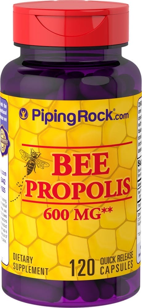 Propóleo de abeja , 600 mg, 120 Cápsulas de liberación rápida