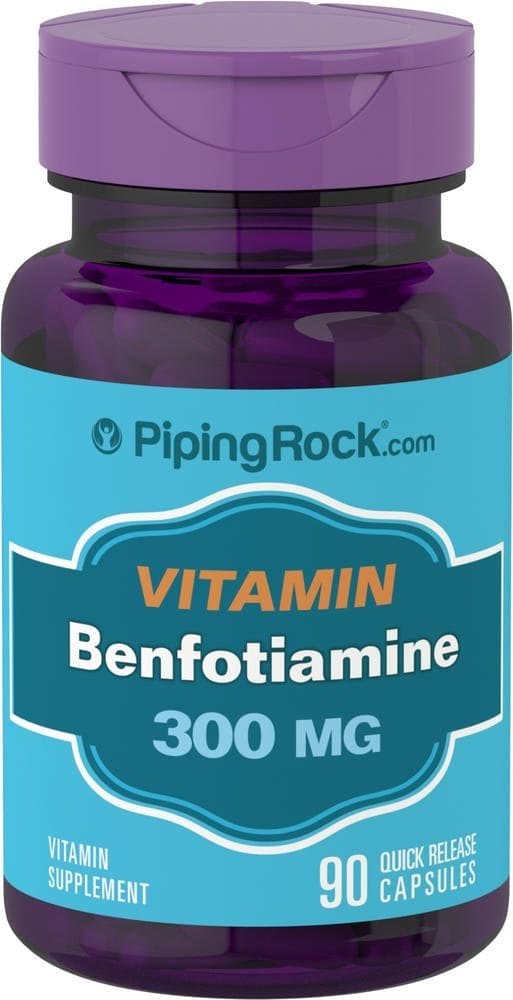 Benfotiamina (vitamina B1 soluble en grasas), 300 mg, 90 Cápsulas de liberación rápida