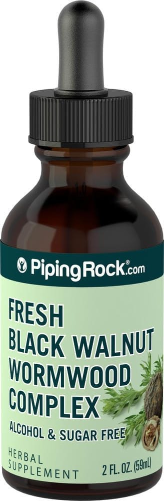Extracto líquido de complejo de ajenjo y nuez negra, 2 fl oz (59 mL) Frasco con dosificador