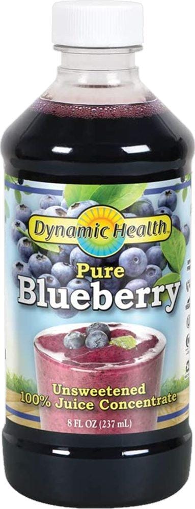 Blueberry Juice Concentrate 100% Pure, 8 oz (237 mL) Bottle