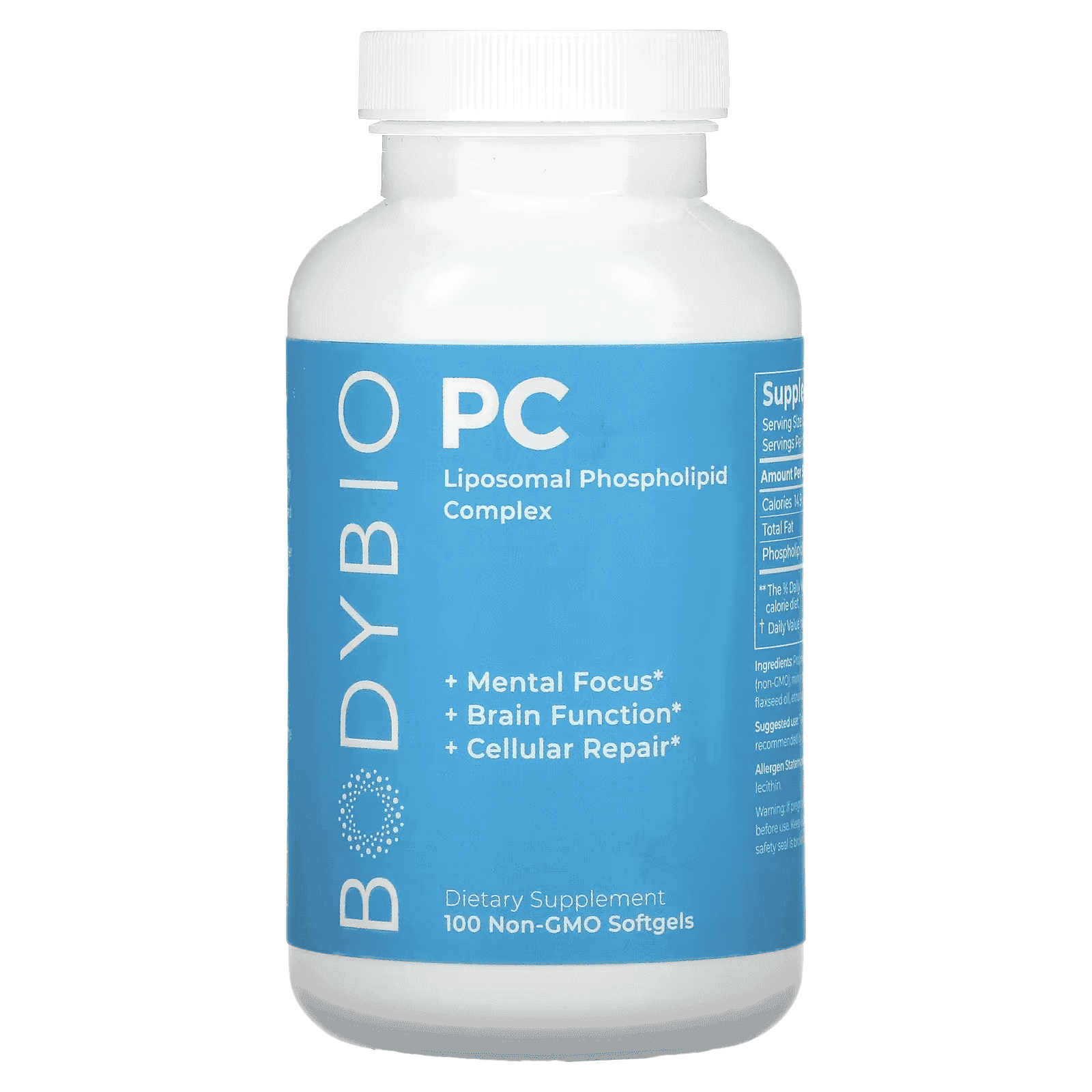 BodyBio, PC, Liposomal Phospholipid Complex, 100 Softgels