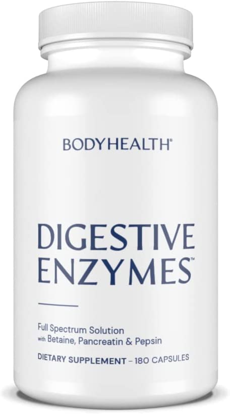 BodyHealth, Digestive Enzymes, Full Spectrum 180 caps