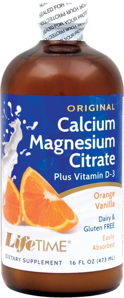 Líquido de citrato de calcio y magnesio con vitamina D3 (sabor a vainilla), 16 fl oz (473 mL) Botella/Frasco