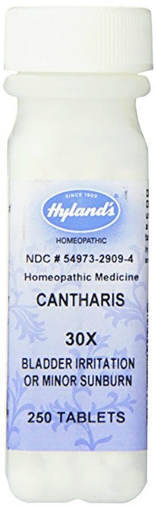 Cantharis 30 X Irritación de la vejiga, 250 Tabletas