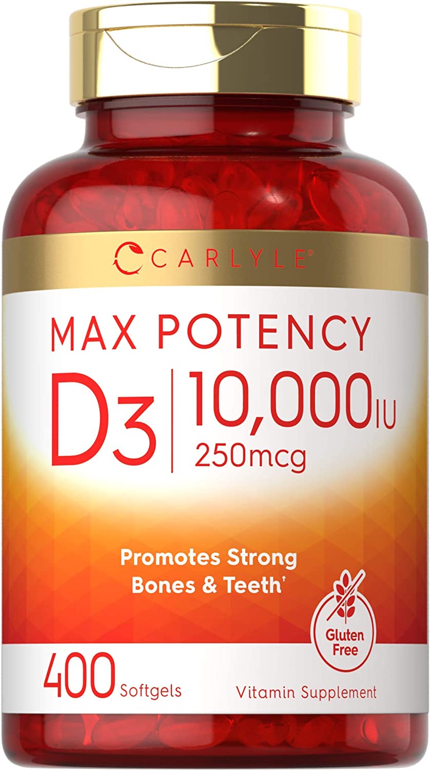 Carlyle, Vitamina D3, 10,000 IU, 400 cápsulas