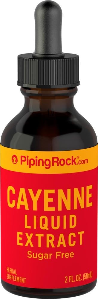 Extracto líquido de cayena, 2 fl oz (59 mL) Frasco con dosificador