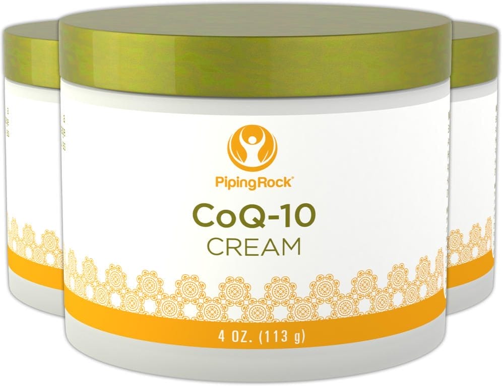 Crema de CoQ10, 4 oz (113 g) Tarro, 3 Tarros