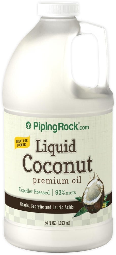 Aceite líquido de coco de primera calidad, 64 fl oz (1.89L) Botella/Frasco