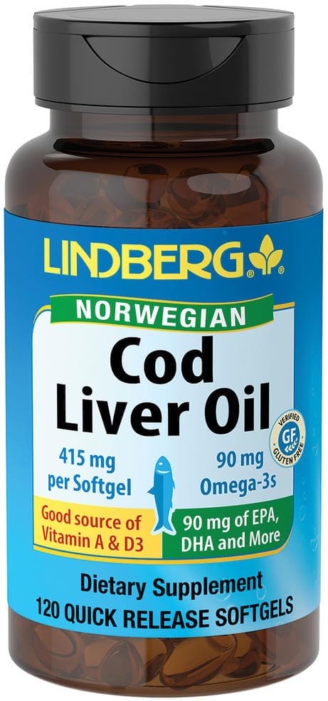 Aceite de hígado de bacalao (Norwegian), 415 mg, 120 Perlas