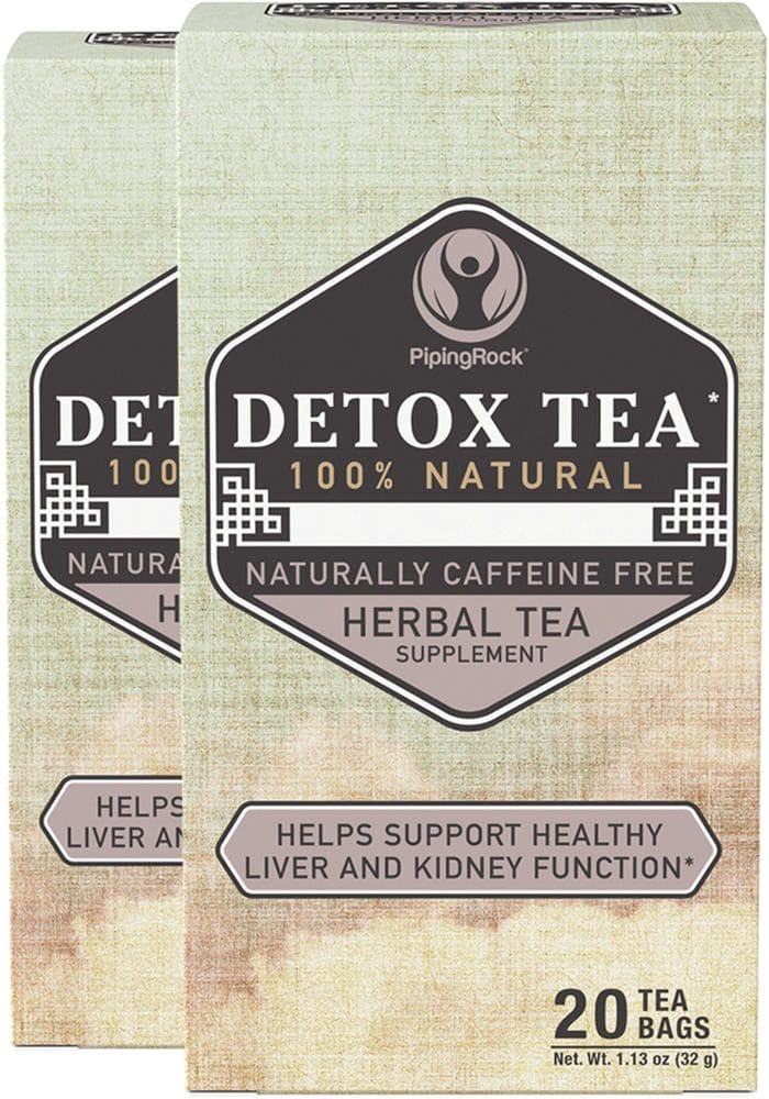 Té de hierbas para eliminar toxinas, 20 Bolsas de té, 2 Cajas