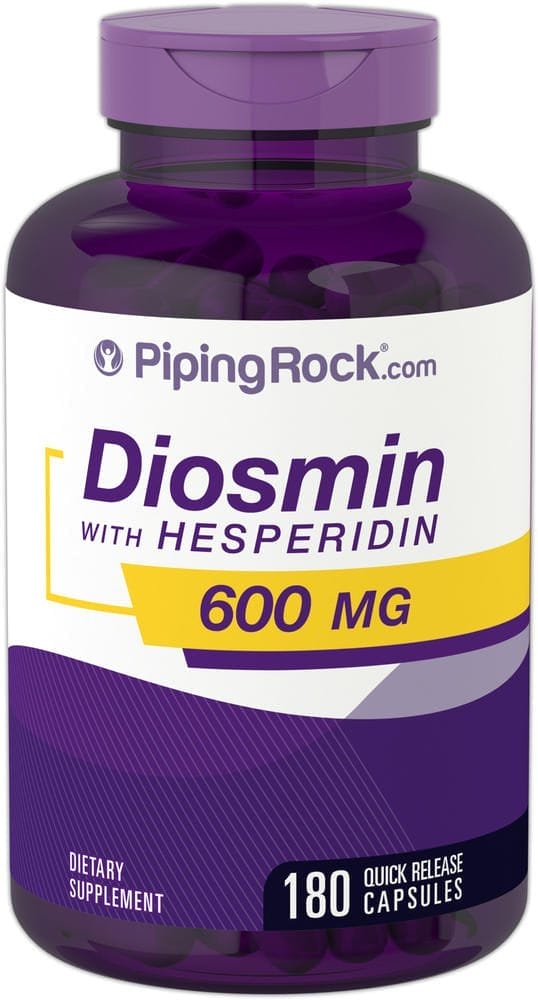 Diosmina con hesperidina, 600 mg, 180 Cápsulas de liberación rápida