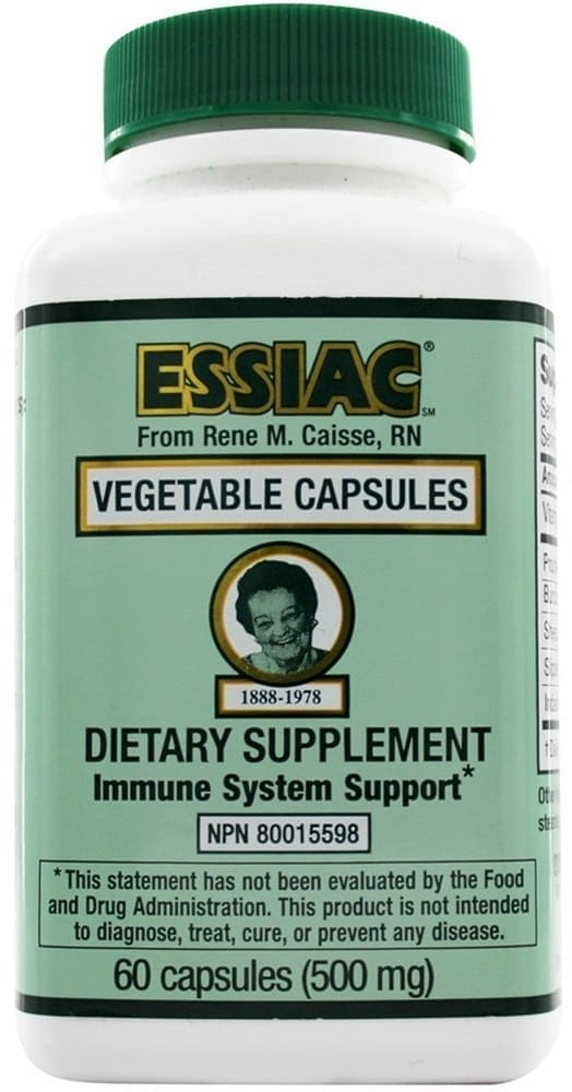 Cápsulas de hierbas Essiac , 500 mg, 60 Cápsulas vegetarianas