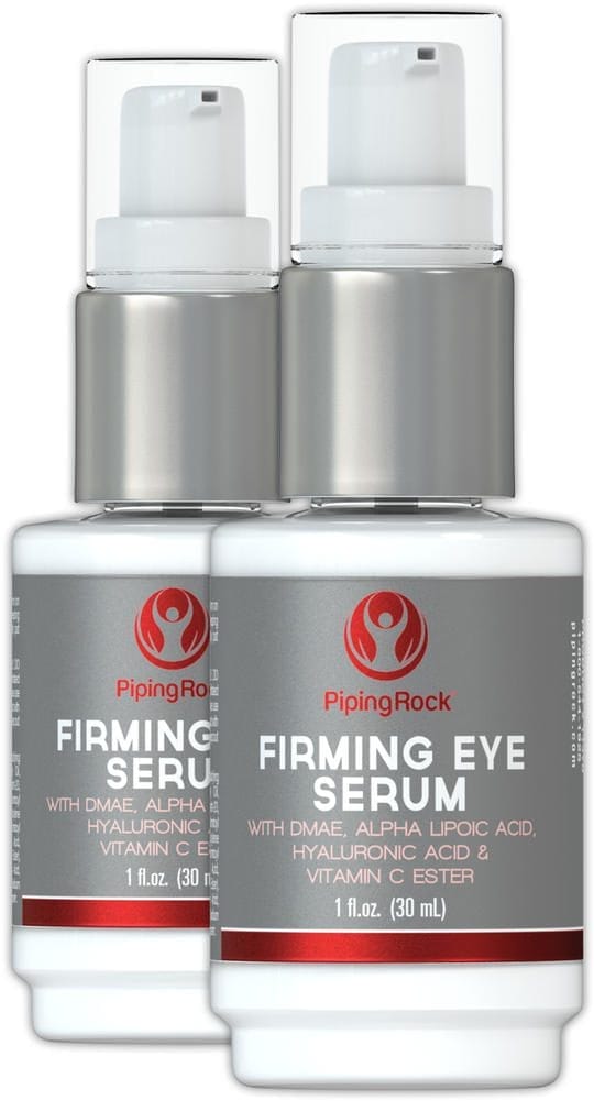 Sérum reafirmante para contorno de ojos con ácido alfa lipoico, DMAE y vitamina C Ester, 1 fl oz (30 mL) Frasco dispensador, 2 Botellas con bomba