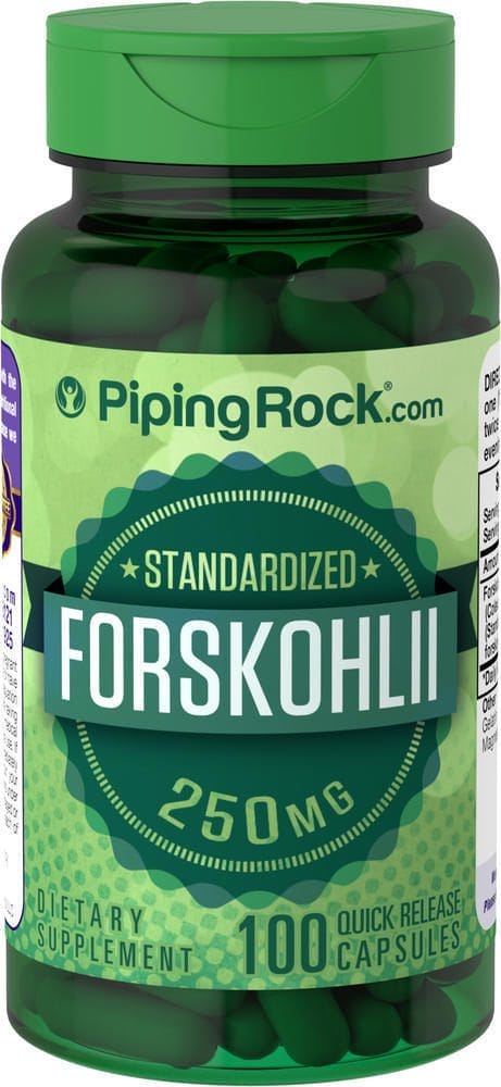 Coleus forsko (extracto estandarizado), 250 mg, 100 Cápsulas de liberación rápida