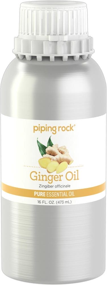 Aceite esencial de raíz de jengibre, 100 % puro (GC/MS Probado), 16 fl oz (473 mL) Lata
