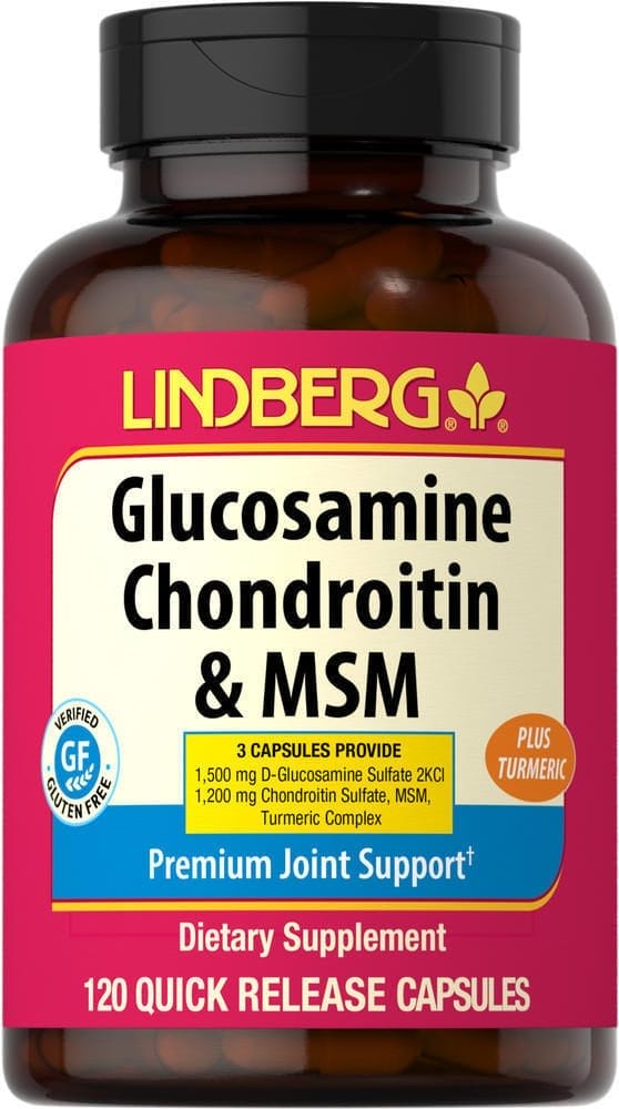 Sulfato de glucosamina y condroitina, 120 Cápsulas de liberación rápida