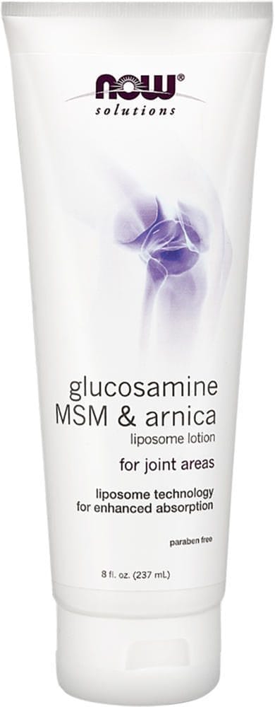 Loción de liposoma con glucosamina, MSM y Arnica, 8 oz Tubo