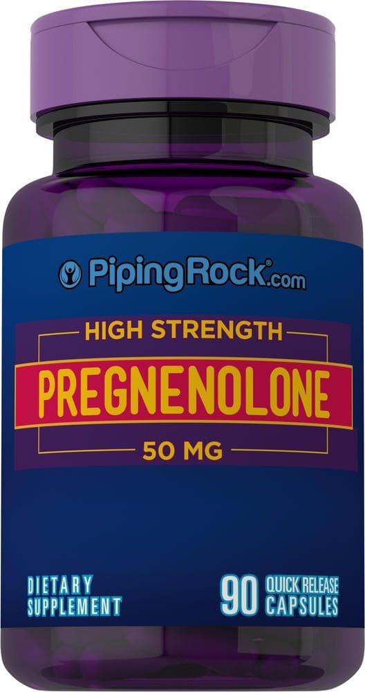 Pregenolona - Fuerza total, 50 mg, 90 Cápsulas de liberación rápida