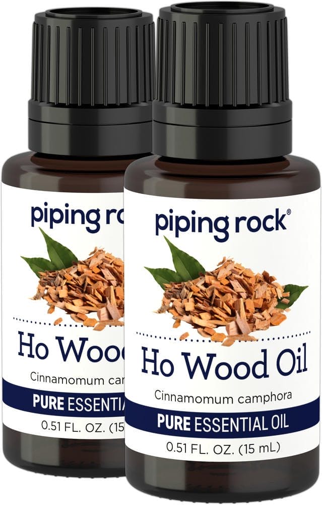 Aceite esencial de madera shiu, puro (GC/MS Probado), 1/2 fl oz (15 mL) Frasco con dosificador, 2 Frascos con dosificador