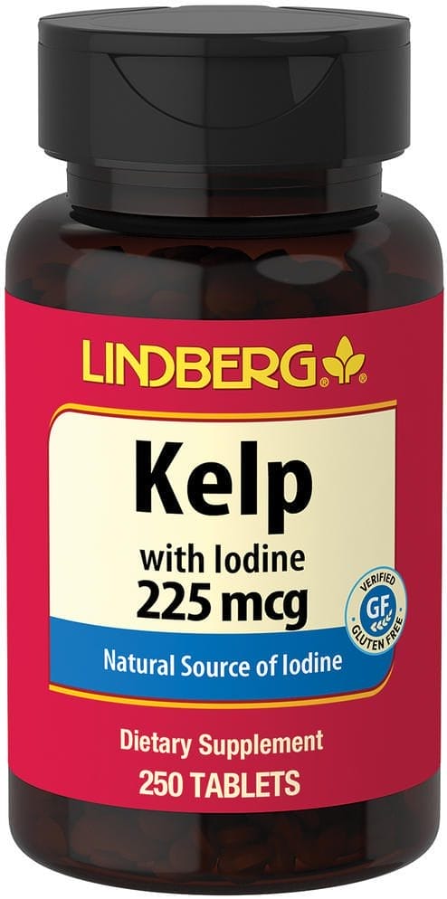 Kelp con yodo, 225 mcg, 250 Tabletas