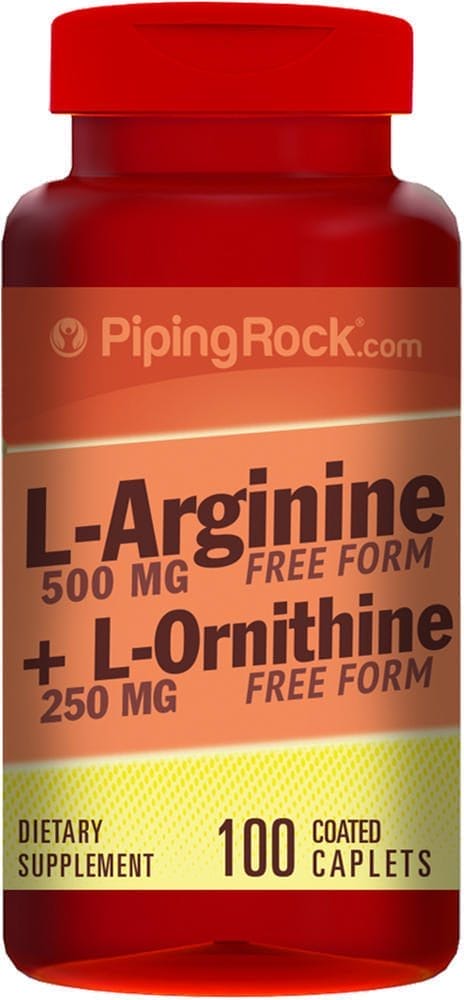 L-arginina y ornitina , 500/250 mg, 100 Comprimidos recubiertos