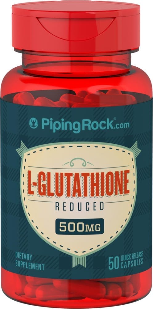 L-Glutatión (reducido), 500 mg, 50 Cápsulas de liberación rápida