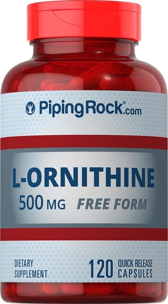 L-ornitina , 500 mg, 120 Cápsulas de liberación rápida