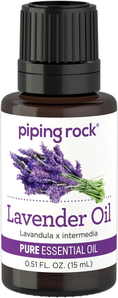 Aceite esencial de lavanda, puro (GC/MS Probado), 1/2 fl oz (15 mL) Frasco con dosificador