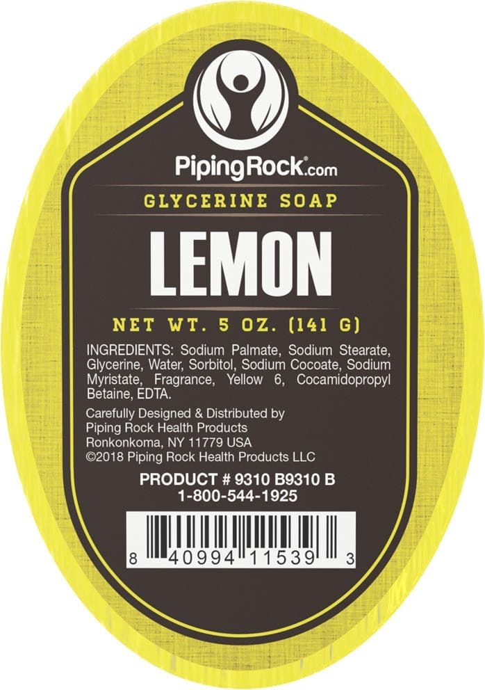 Jabón de glicerina - Limón, 5 oz (141 g) Bar