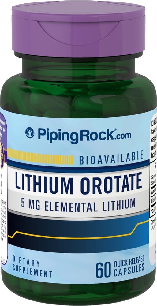 Orato de litio , 5 mg, 60 Cápsulas de liberación rápida